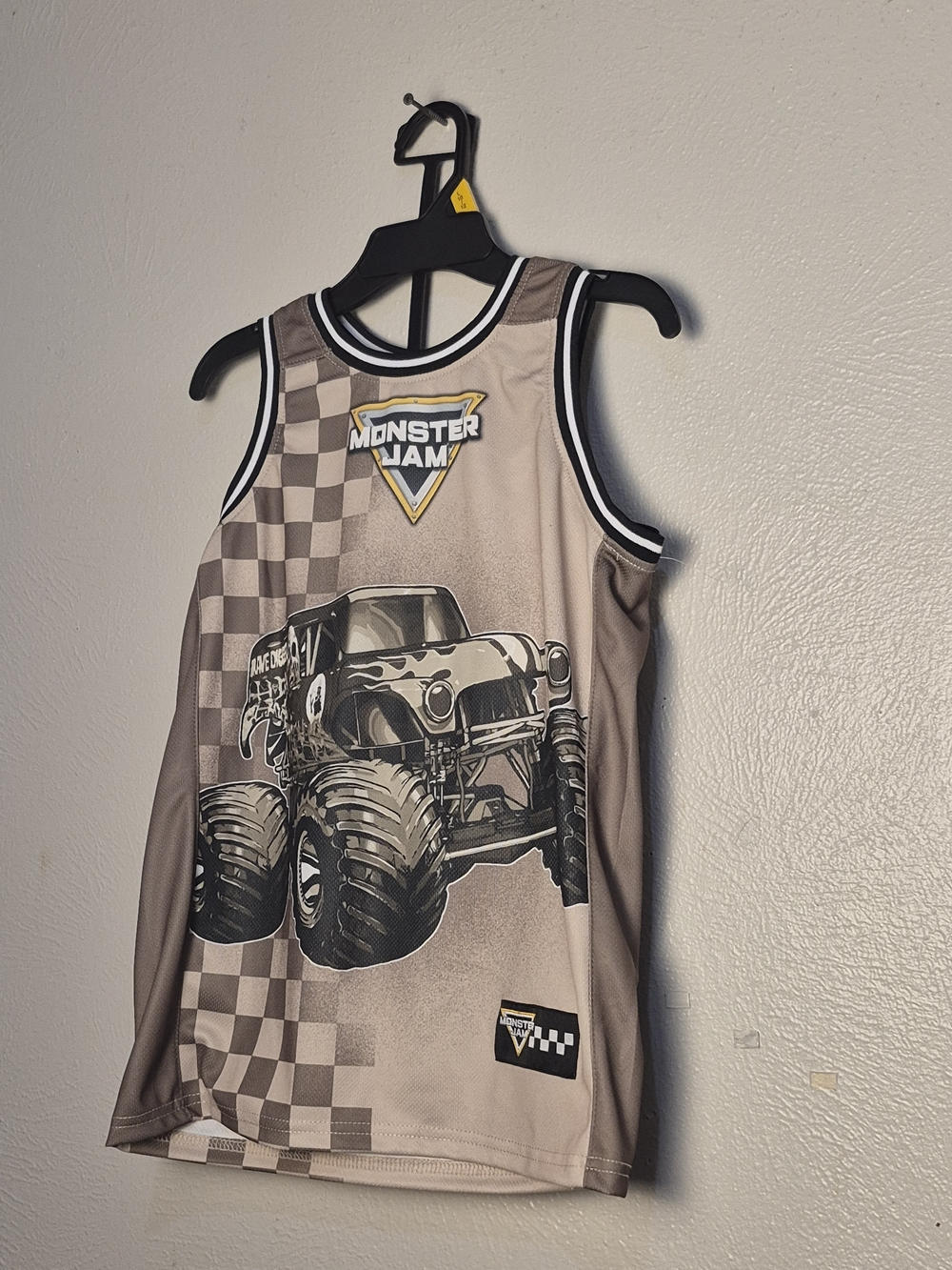 Boys' Tan Monster Truck Tank Top And Shorts